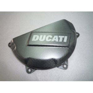 画像1: DUCATI PERFORMANCE　Ducati Corse カーボンクラッチカバープロテクション  96451011B