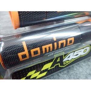 画像2: domino グリップ 　450 レーシングタイプ 　ブラック×オレンジ