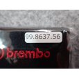 画像3: brembo　ブレンボ オイルタンクカバー 80x50mm ブラック／赤ロゴ (3)
