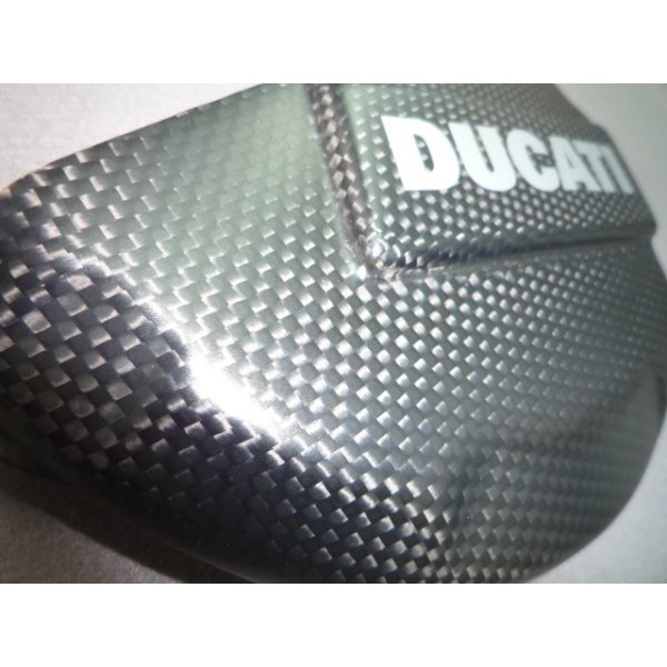 画像3: DUCATI PERFORMANCE　Ducati Corse カーボンクラッチカバープロテクション  96451011B (3)