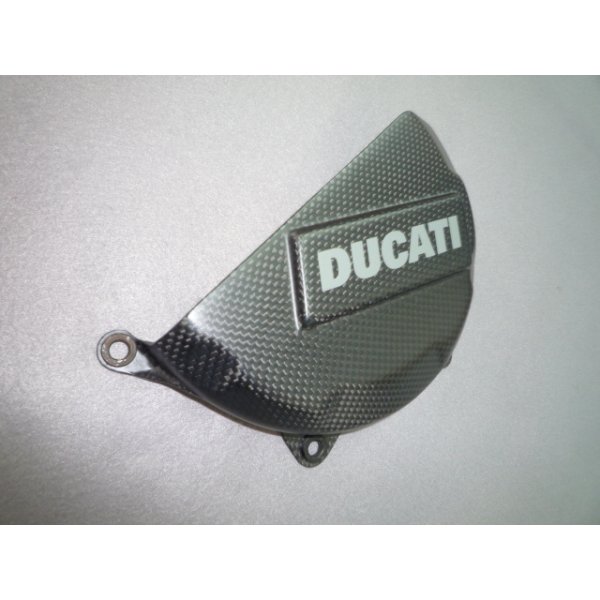 画像2: DUCATI PERFORMANCE　Ducati Corse カーボンクラッチカバープロテクション  96451011B (2)